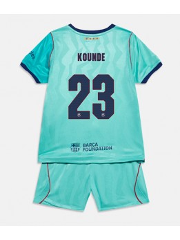 Otroški Nogometna dresi replika Barcelona Jules Kounde #23 Tretji 2026-27 Kratek rokav (+ hlače)
